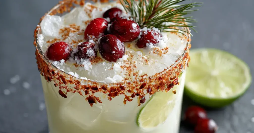 Creamy White Christmas Margarita