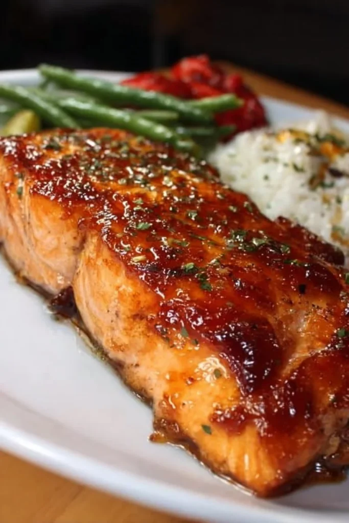 Delicious Texas Roadhouse Salmon served with sides