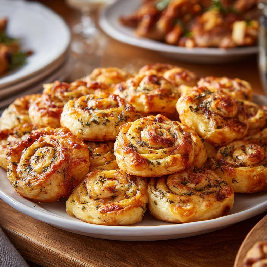 Delicious cream cheese tortilla bites arranged on a plate.