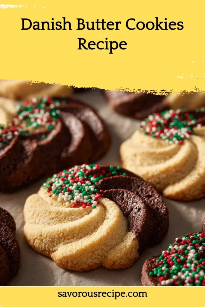 Delicious Danish butter cookies arranged on a plate