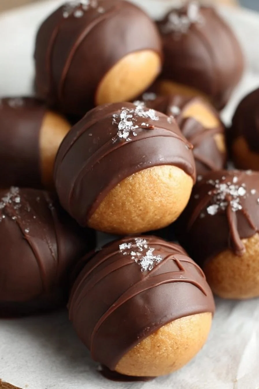 Healthy Buckeyes dessert made with nutritious ingredients.