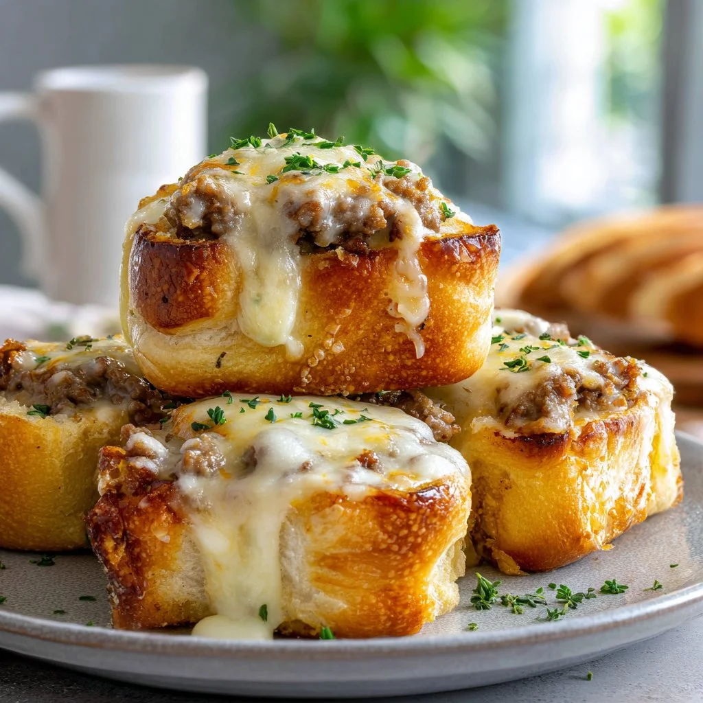 Delicious Keto Philly Cheesesteak Rolls served on a plate