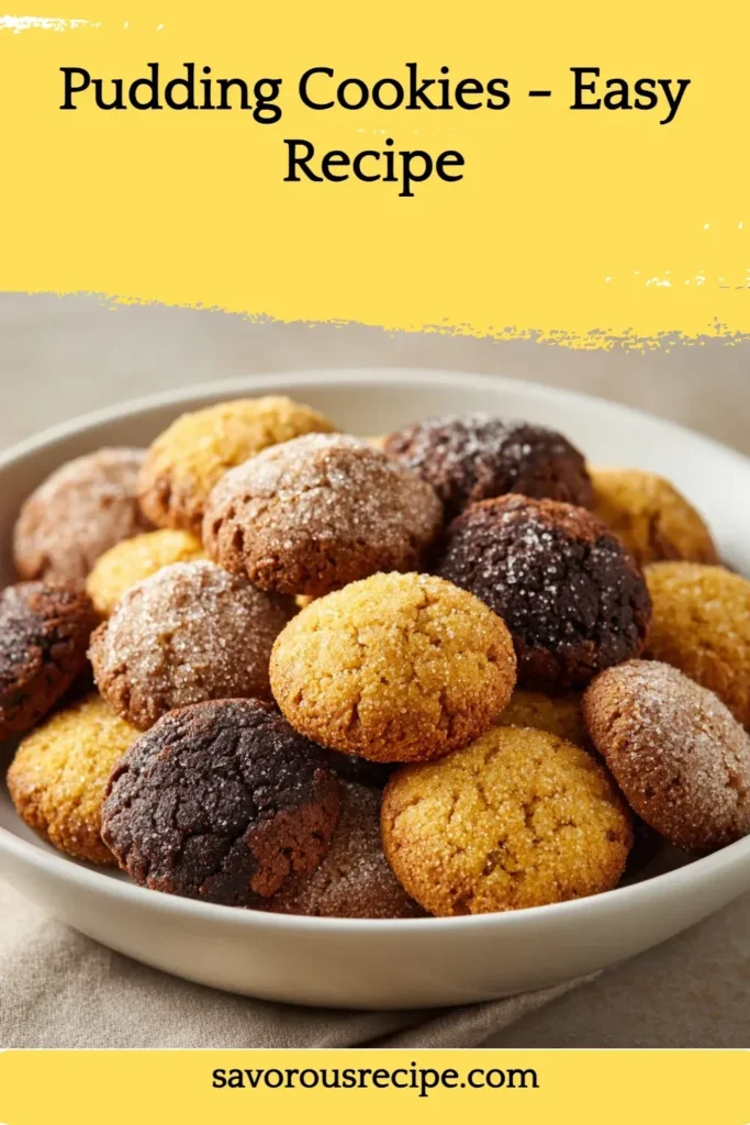 A batch of freshly baked pudding cookies on a cooling rack.