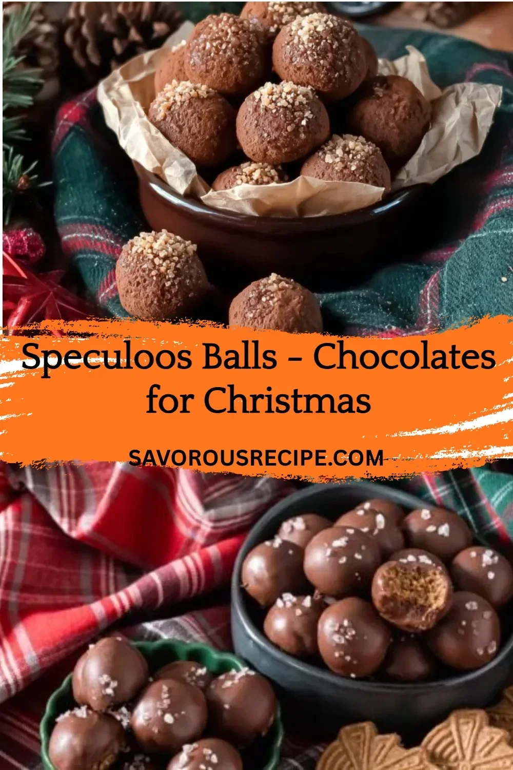Delicious Speculoos Balls, festive chocolates for Christmas gifting