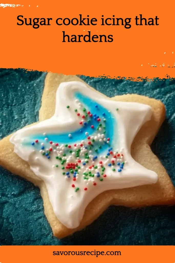 Decorated sugar cookies with icing that hardens in various colors and designs.