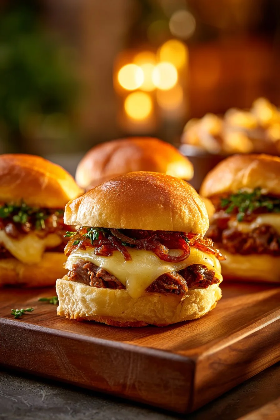 Delicious white trash sliders served on a platter, perfect for gatherings.