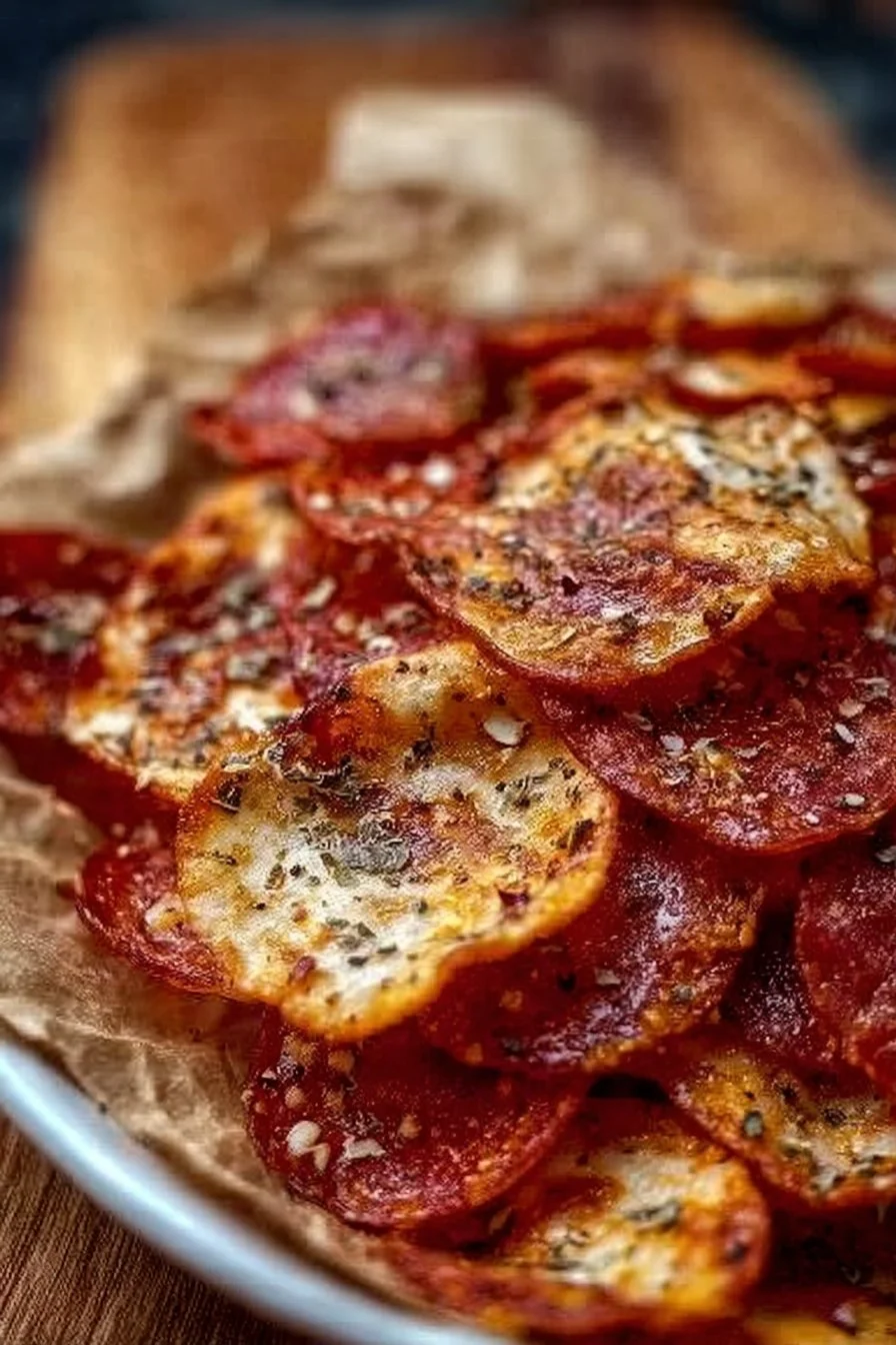 Crunchy Pepperoni Pizza Chips snack pack for pizza lovers