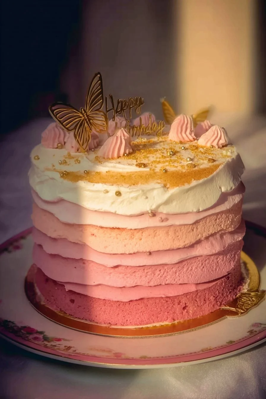 A beautifully decorated delicious cake with colorful frosting and fresh fruits