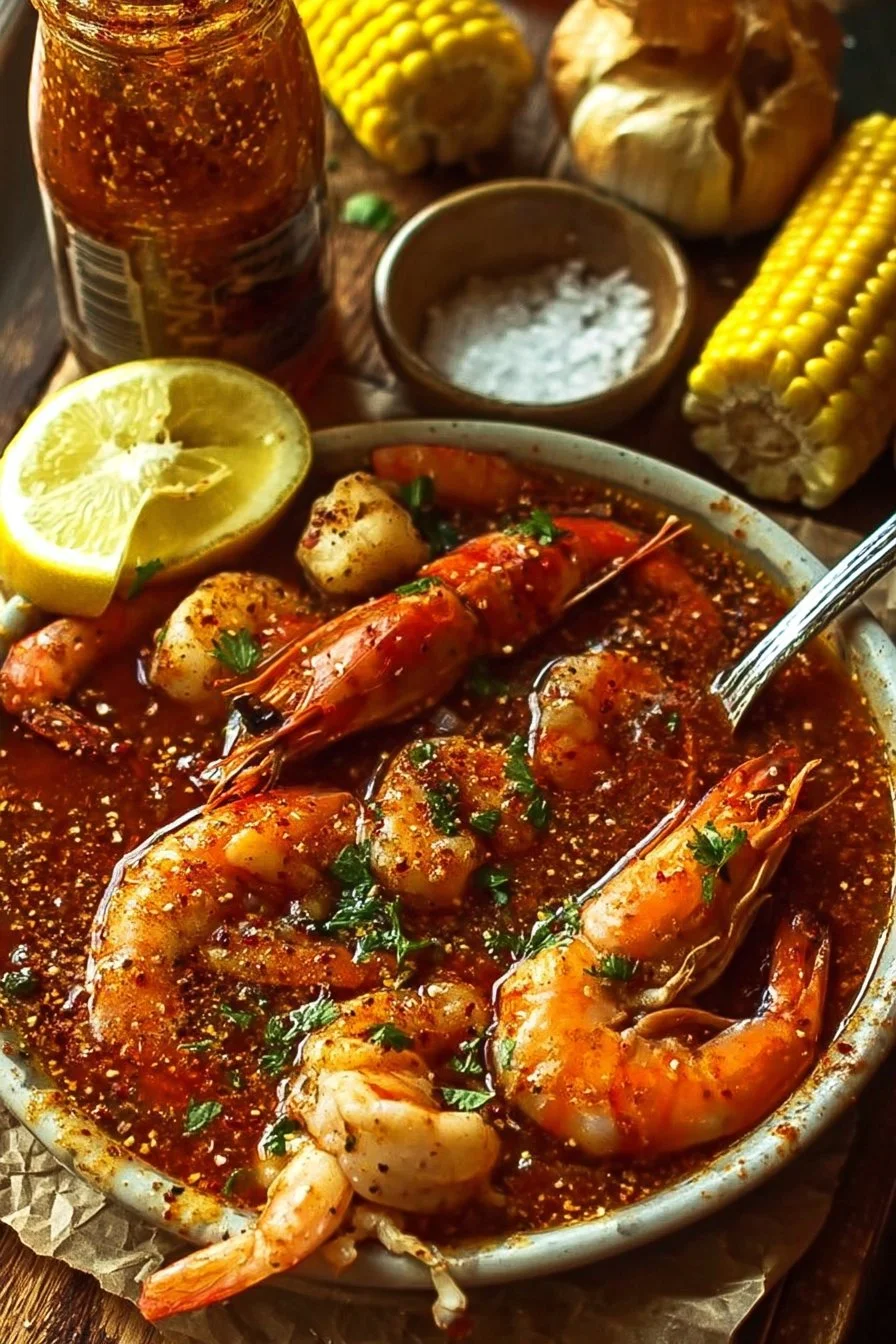 B Loves Seafood Boil Sauce enhances your seafood boil with rich flavors.