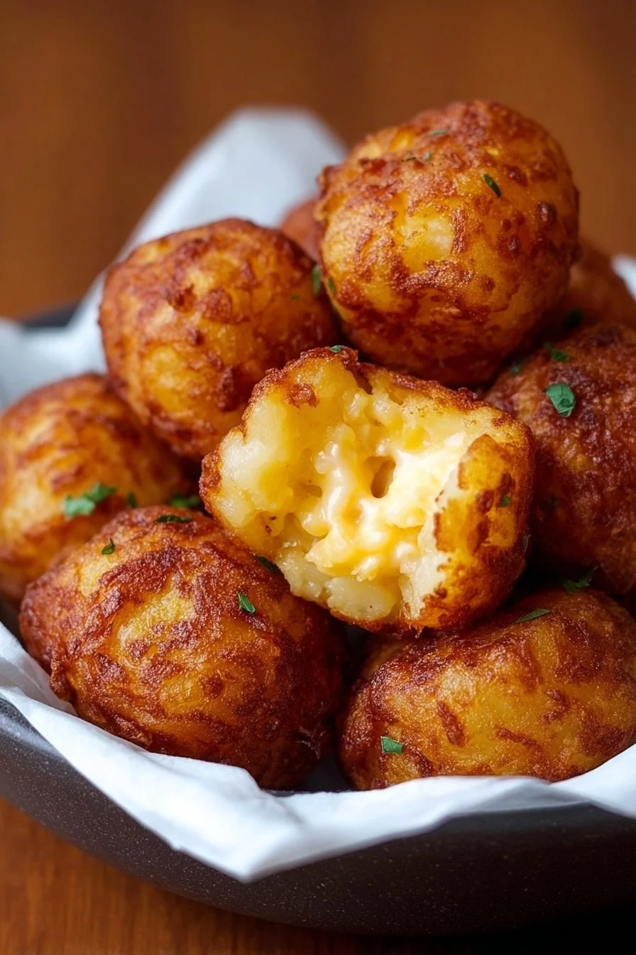 Homemade Taco Bell Potato Bites served with dipping sauce