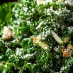 Lemon Parmesan Kale Salad with fresh greens and lemon dressing