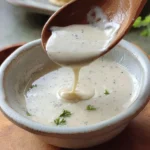 Delicious homemade white gravy made with just four ingredients