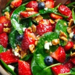 A colorful selection of fresh salads with vegetables and dressing for healthy eating.