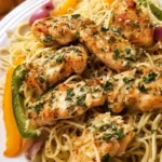 Delicious Chicken Scampi inspired by Olive Garden recipe