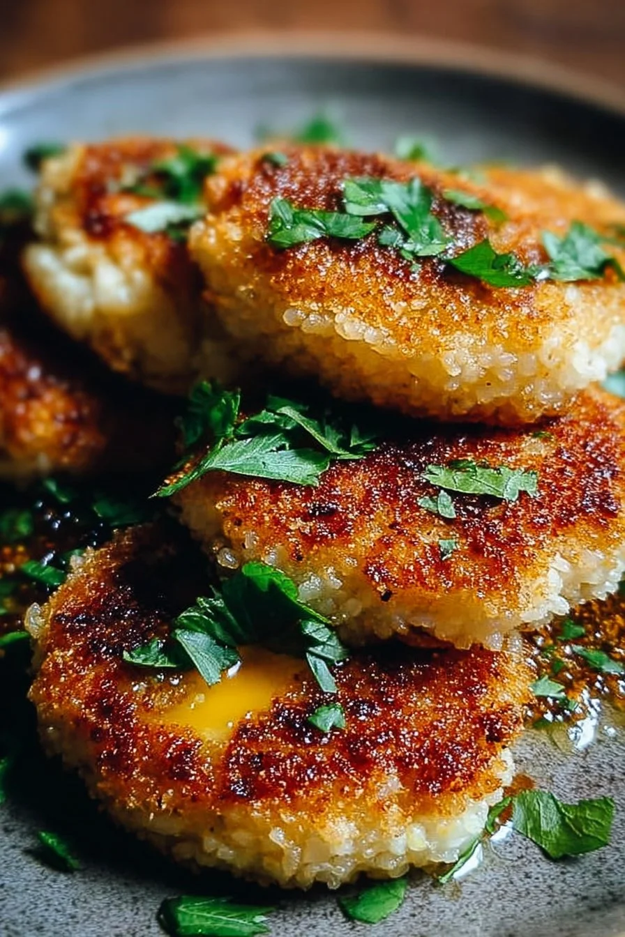 Crispy Egg and Rice Patties