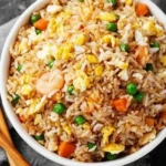 Delicious fried rice recipe with vegetables and protein