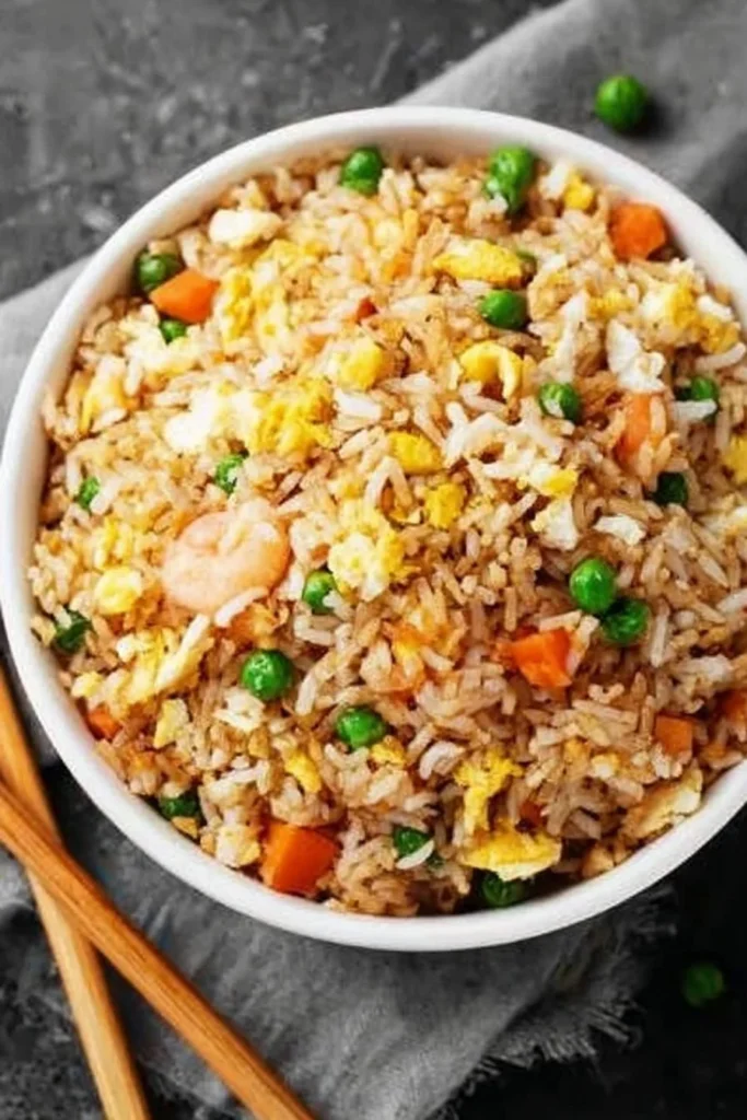 Delicious fried rice recipe with vegetables and protein
