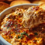 Delicious Hissy Fit Dip served in a bowl with vegetables and chips