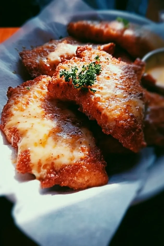 Delicious Malibu Chicken with ham and Swiss cheese served on a plate.