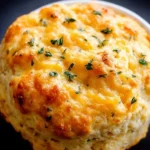 Microwave Cheddar & Herb Biscuit ready to enjoy in a mug