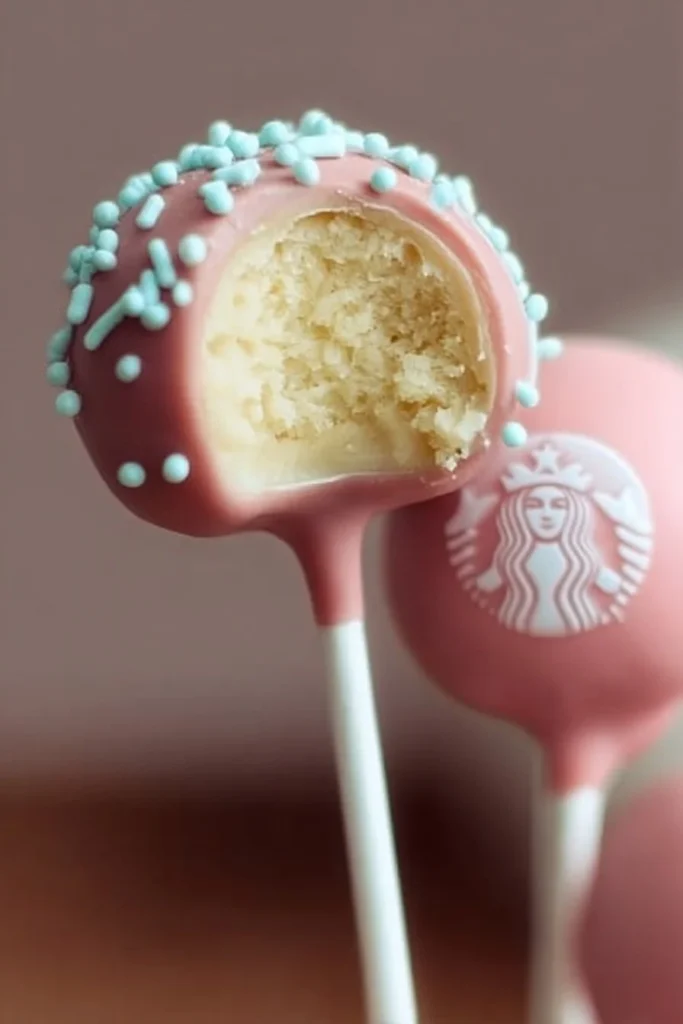 Starbucks cake pop in various flavors on display