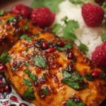 Sweet and Spicy Jalapeno Raspberry Chicken dish ready in 25 minutes