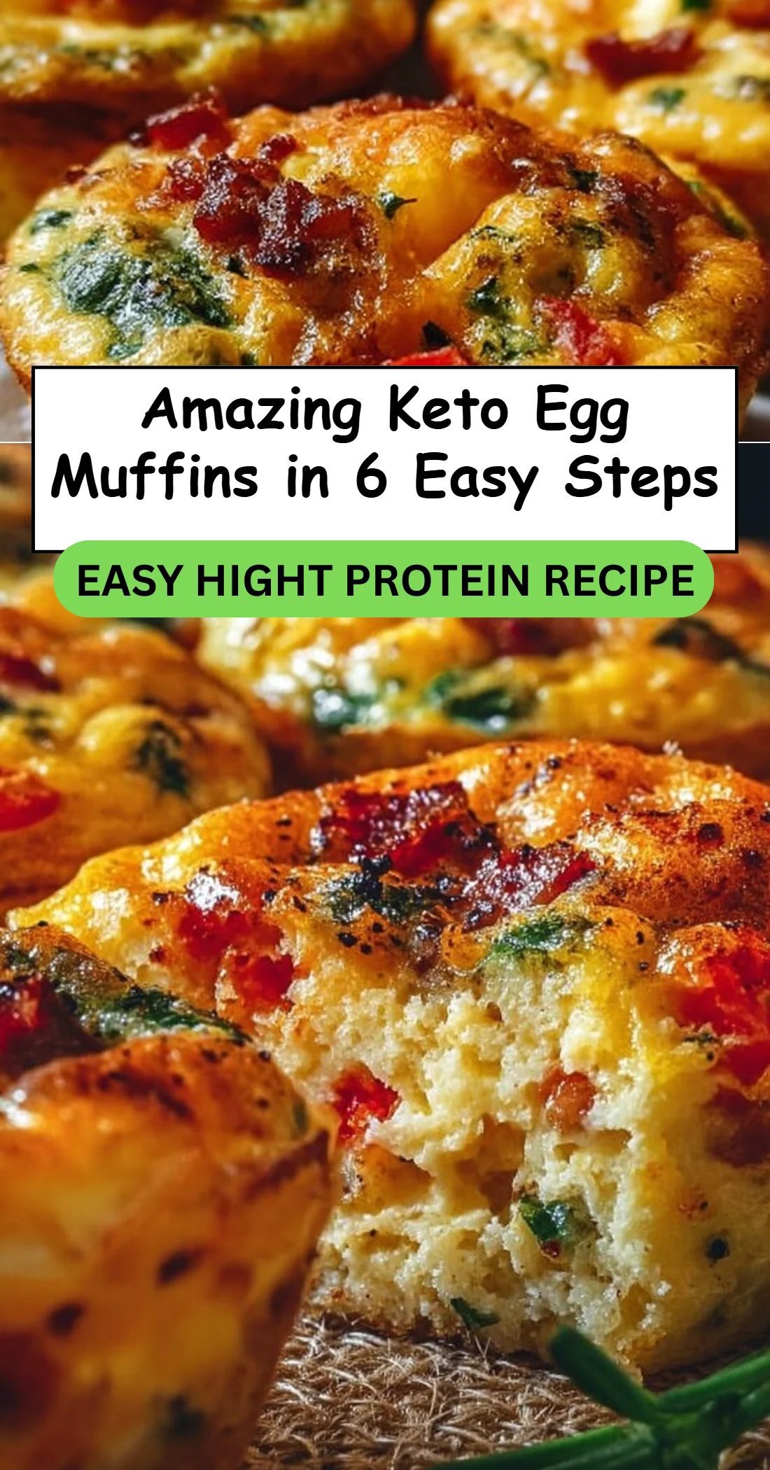 Amazing Keto Egg Muffins in 6 Easy Steps