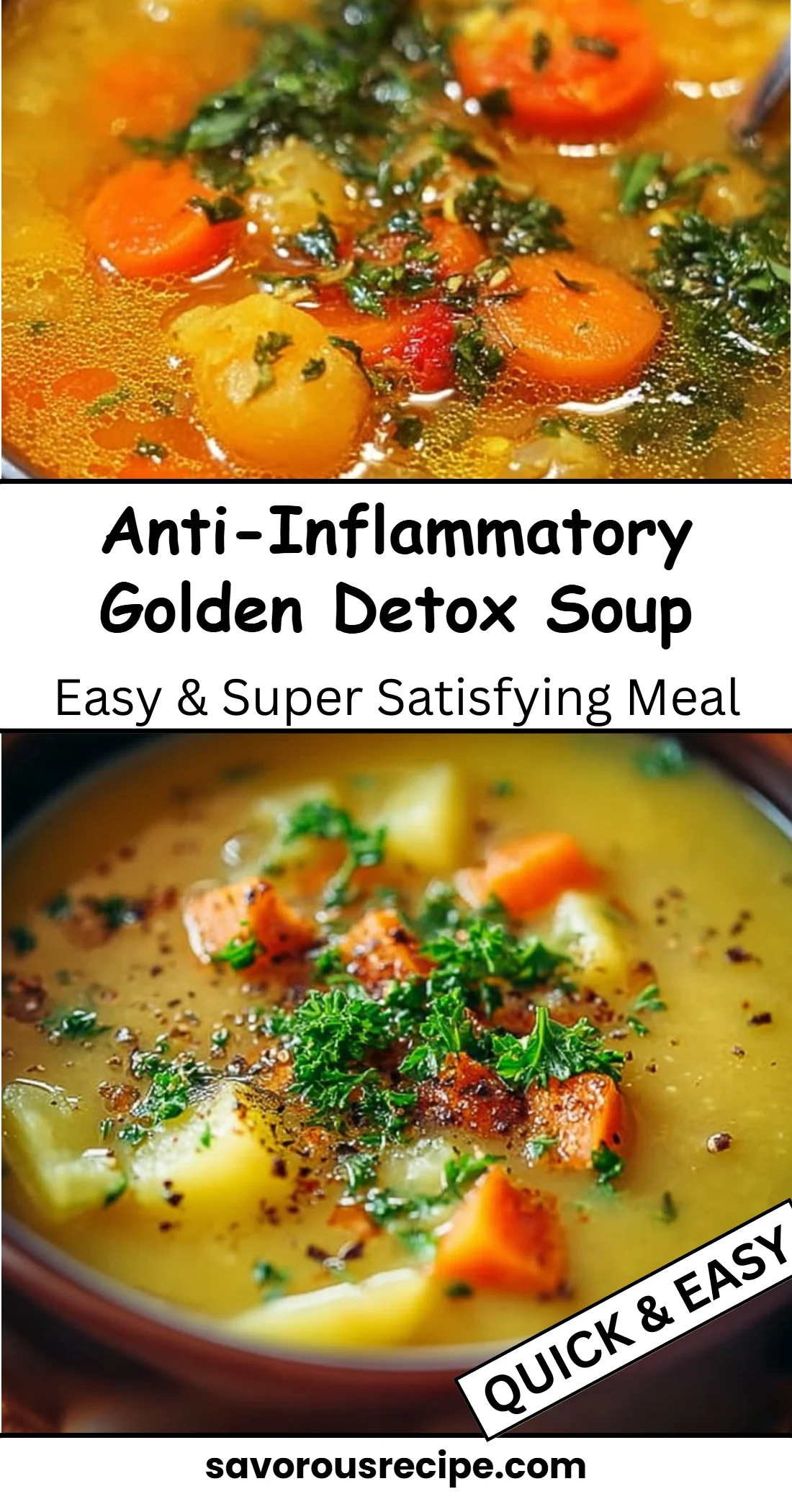 Anti-Inflammatory Golden Detox Soup