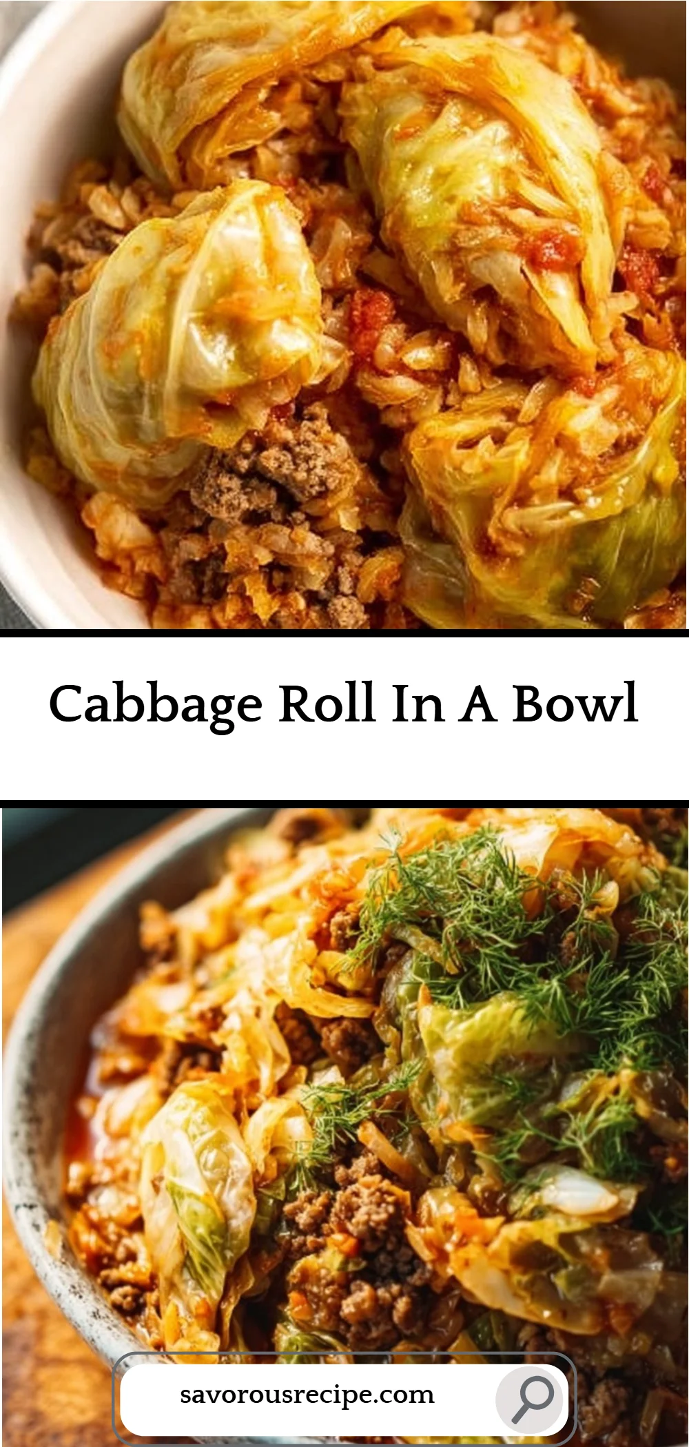 Cabbage Roll In A Bowl