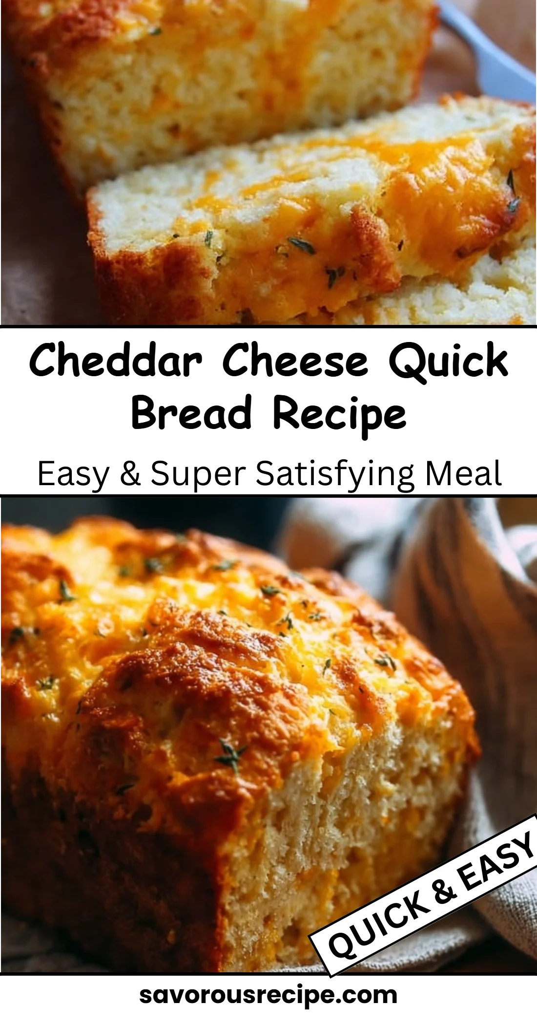 Cheddar Cheese Quick Bread Recipe