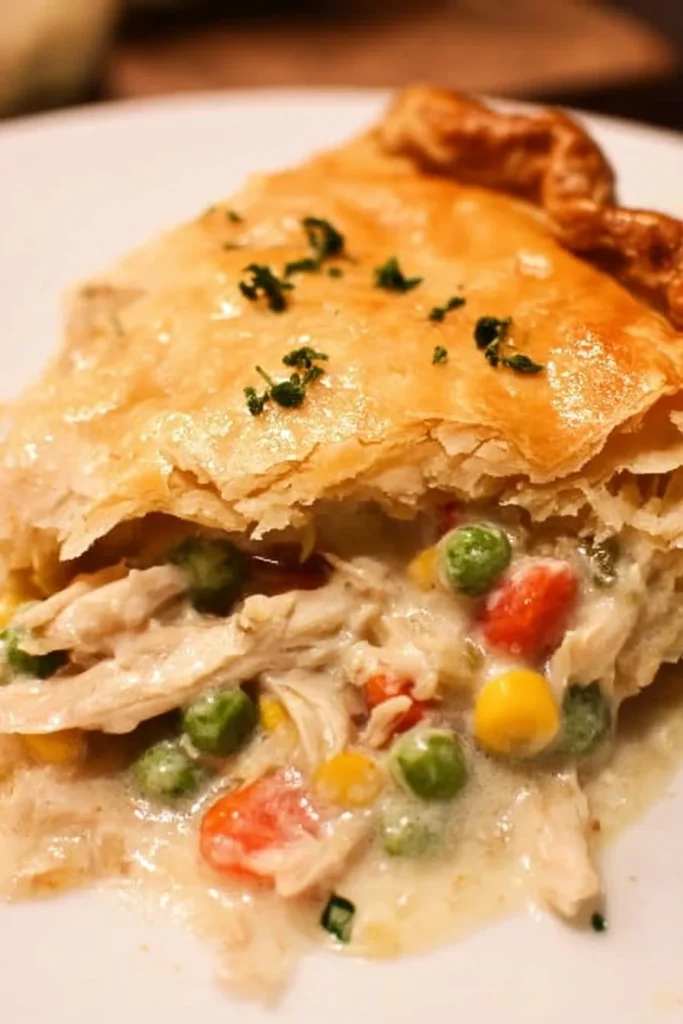 Delicious homemade Chicken Pot Pie with flaky crust and rich filling