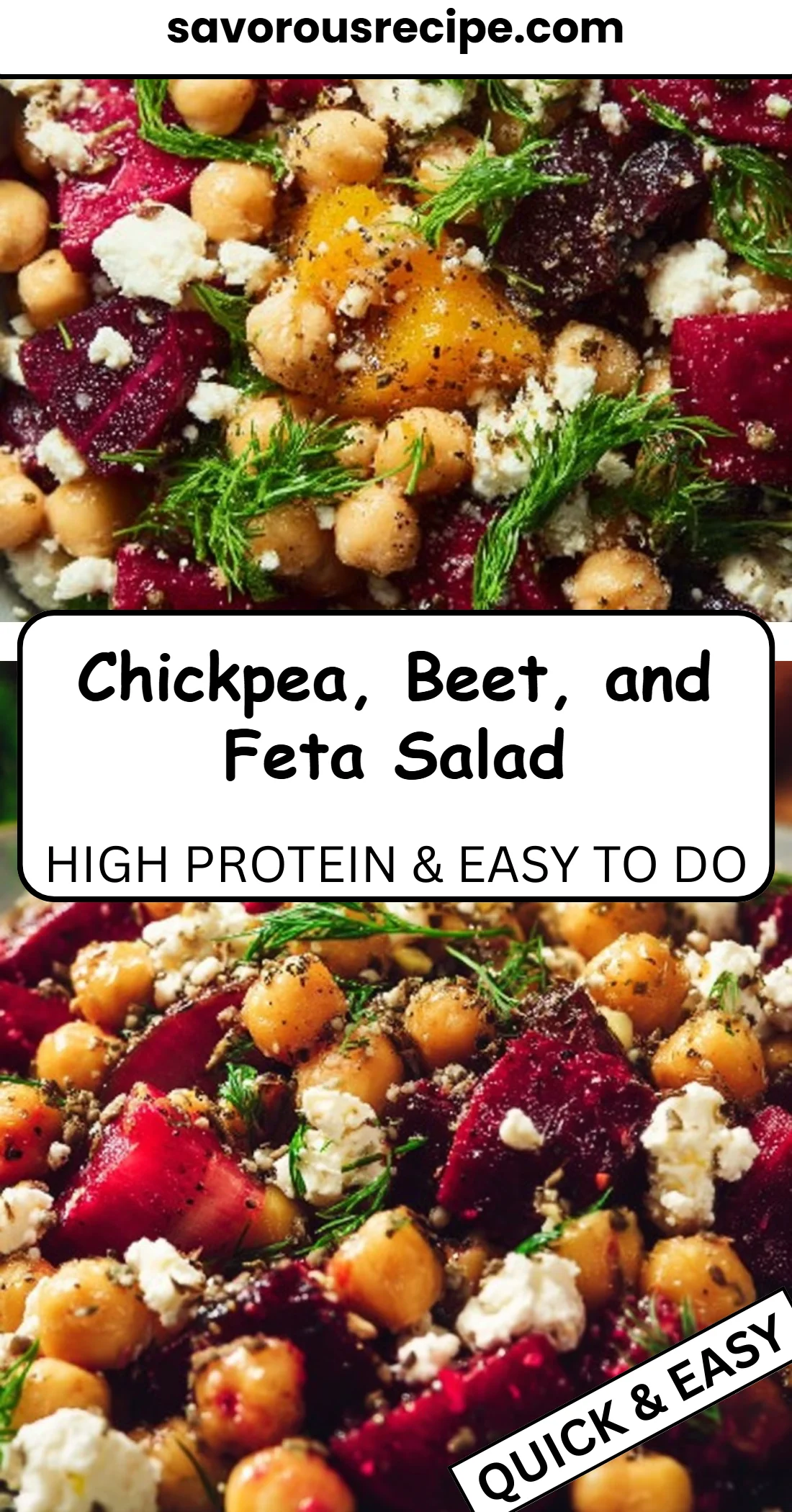 Chickpea, Beet, and Feta Salad