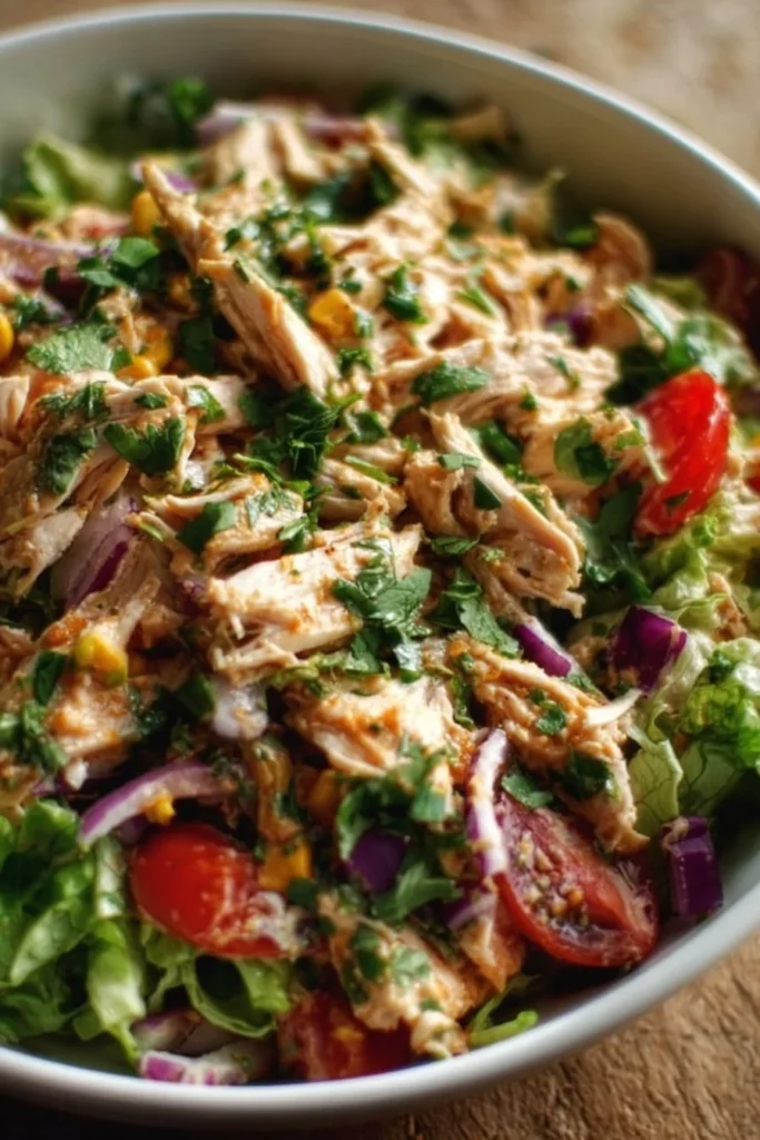 Delicious Chipotle Lime Chicken Salad with vibrant ingredients and zesty dressing