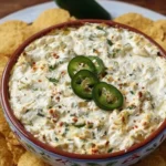 Delicious Cottage Cheese Jalapeño Popper Dip served in a bowl