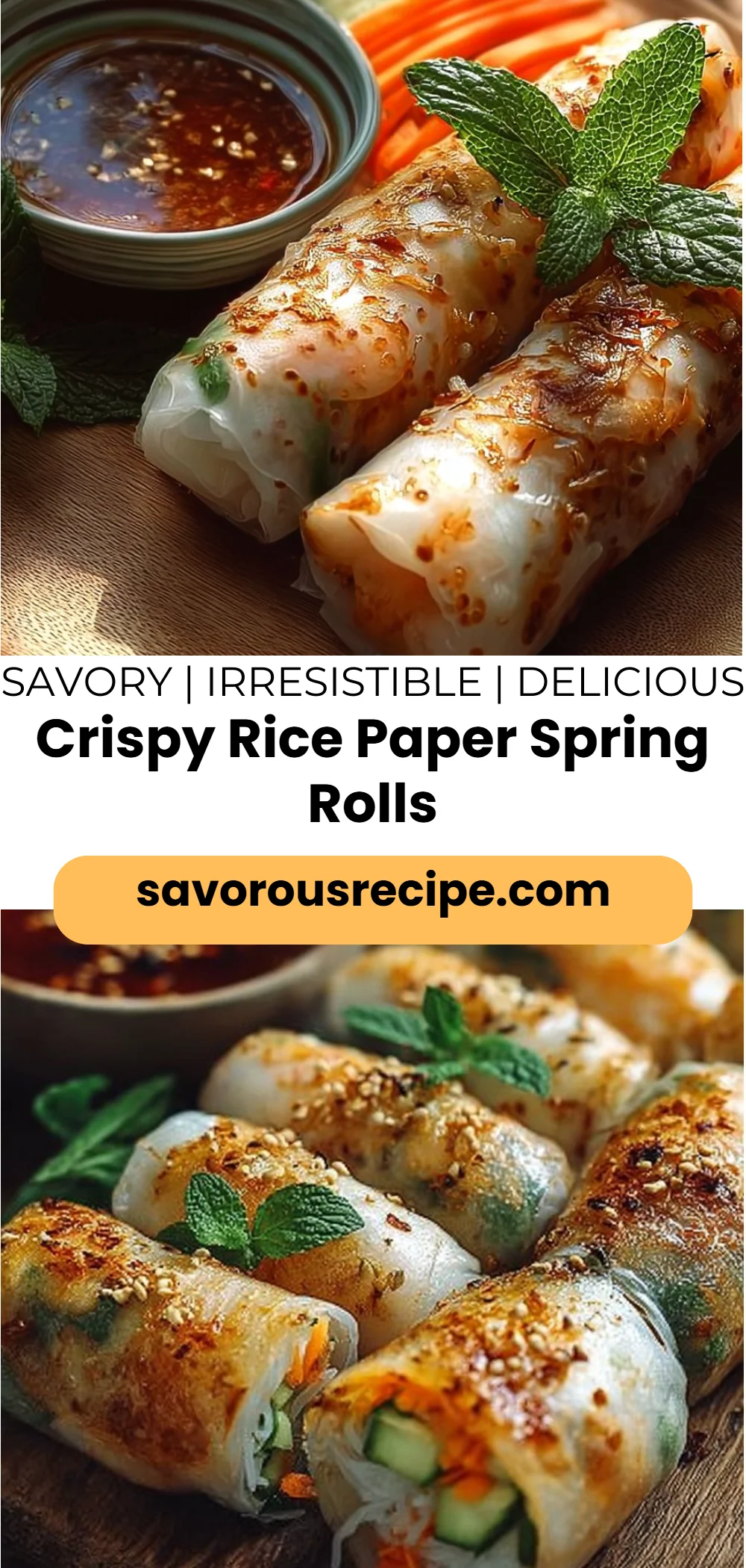 Crispy Rice Paper Spring Rolls