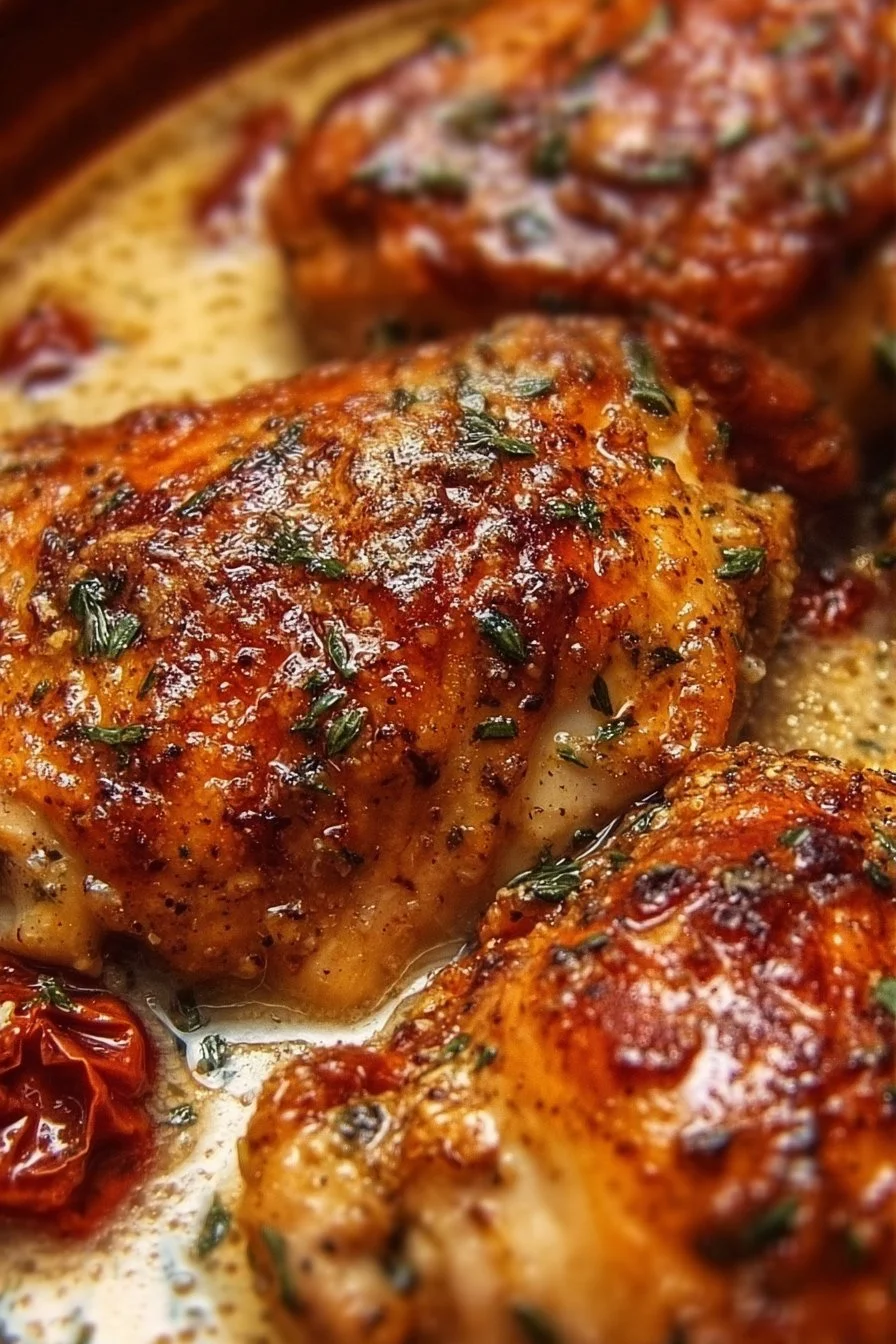 Delicious Crock Pot Marry Me Chicken served with creamy sauce and herbs.