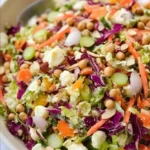 A vibrant and crunchy detox salad with fresh vegetables and greens