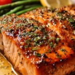 Grilled Texas Roadhouse Salmon served on a plate with side dishes.