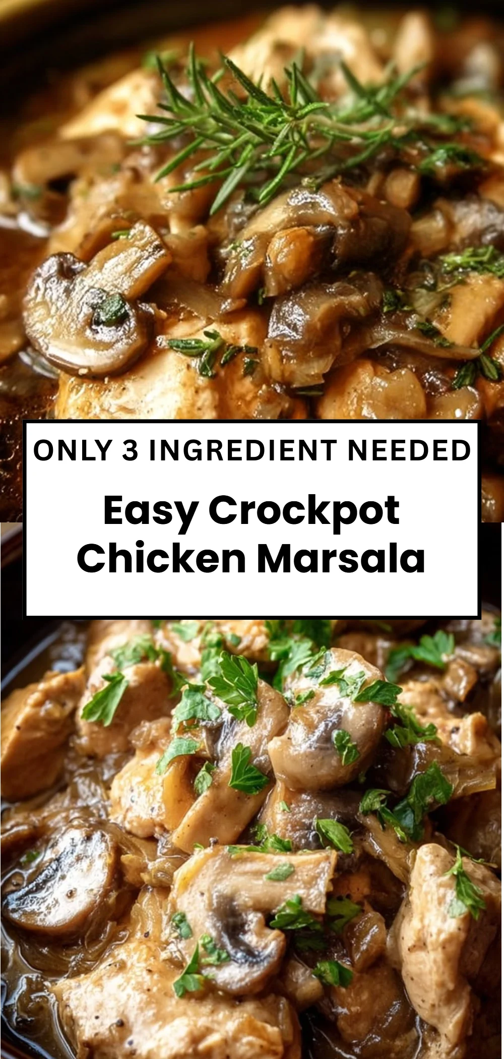 Easy Crockpot Chicken Marsala