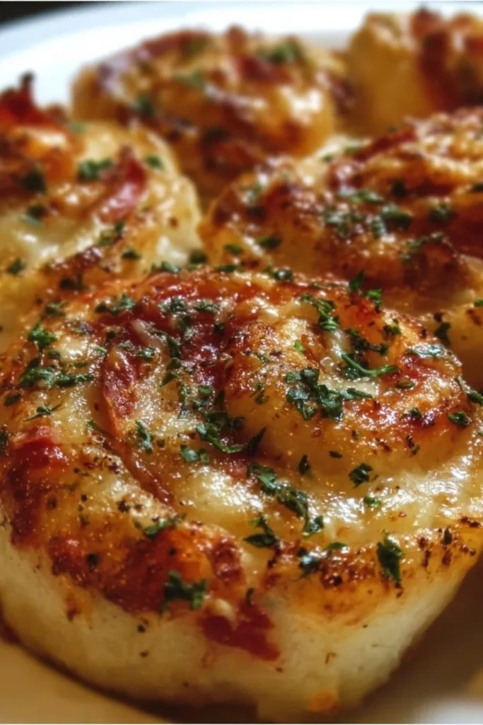Delicious homemade pizza pinwheels ready to serve for a snack or appetizer
