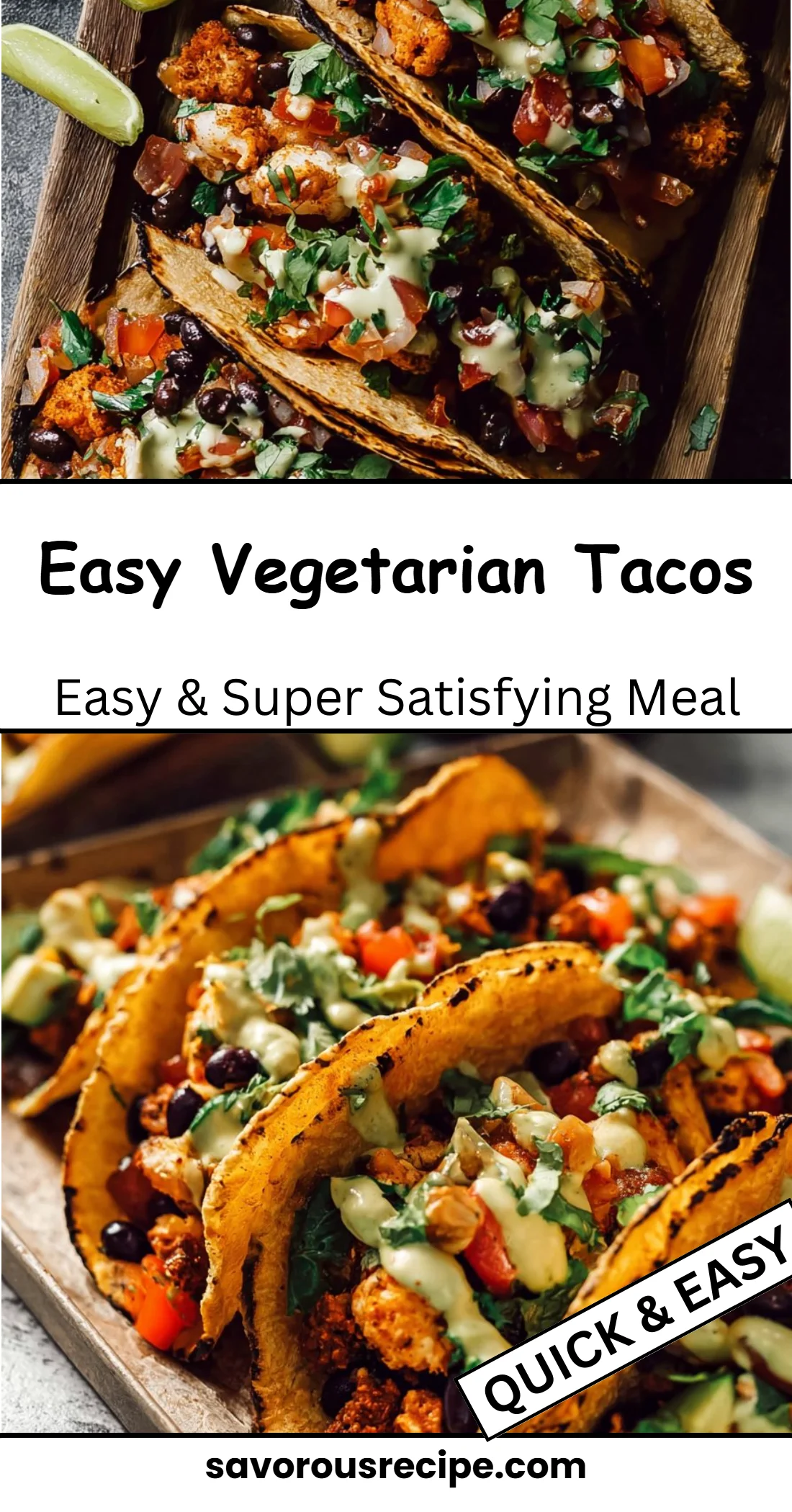 Easy Vegetarian Tacos