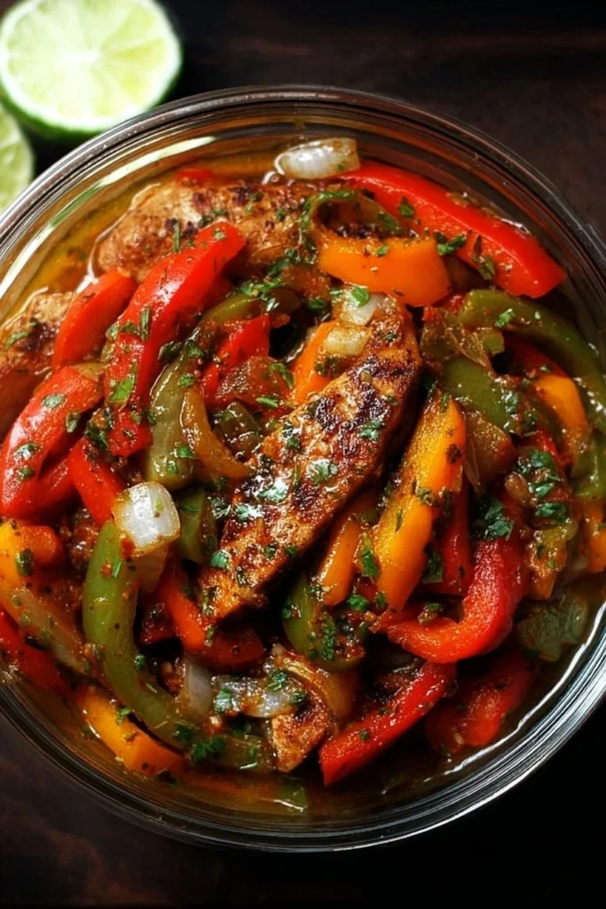 Savory fajita marinade recipe for enhancing chicken, beef, and vegetables.