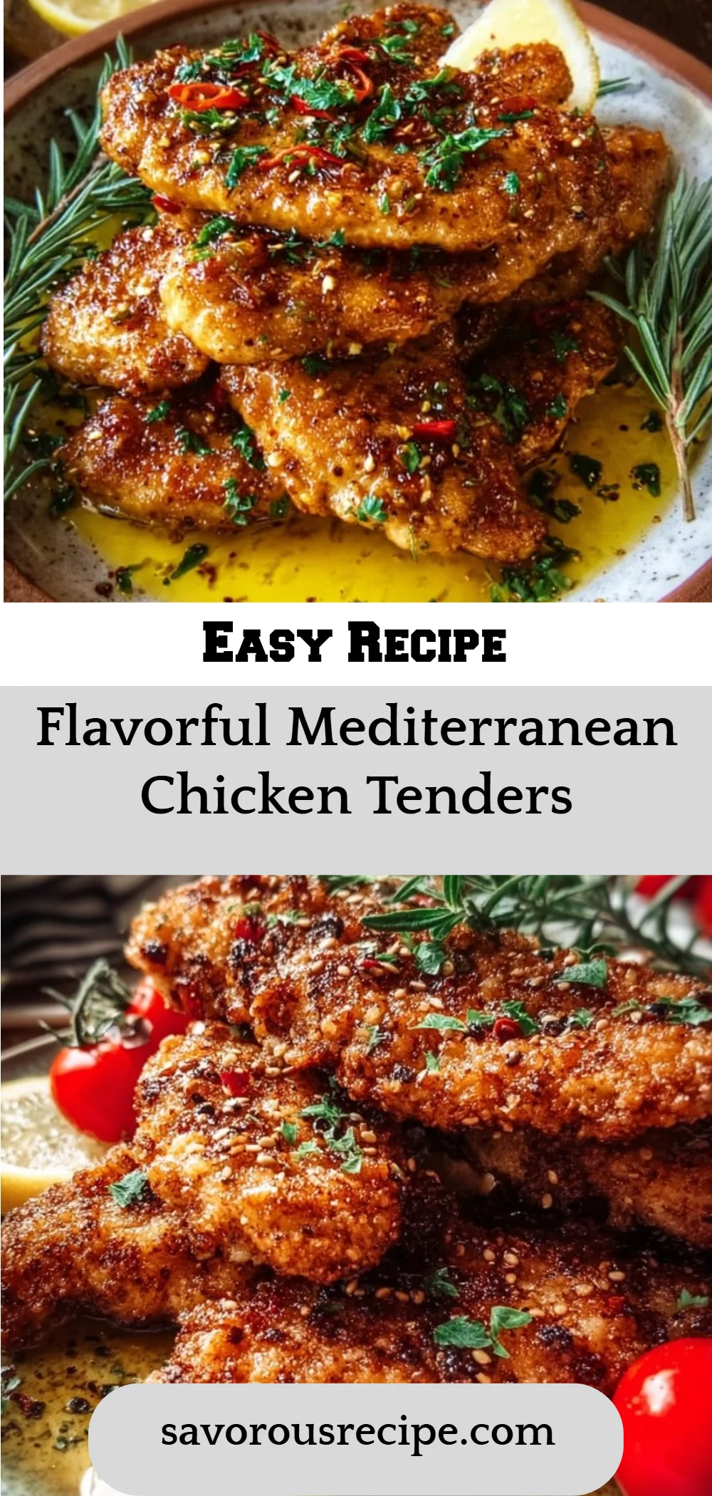 Flavorful Mediterranean Chicken Tenders
