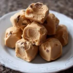 Frozen Greek yogurt peanut butter bites in a bowl, a healthy snack option.