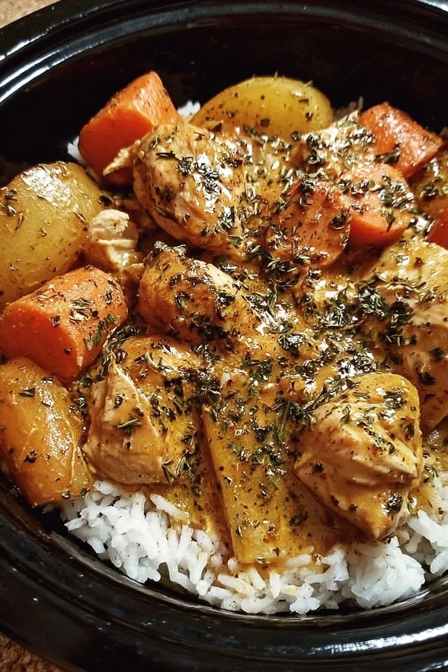 Delicious Garlic Butter Chicken cooked in a crockpot for tender, flavorful meals