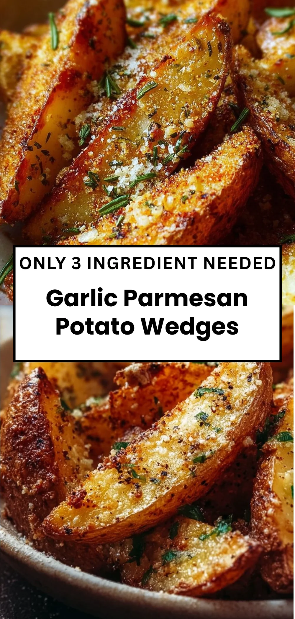 Garlic Parmesan Potato Wedges