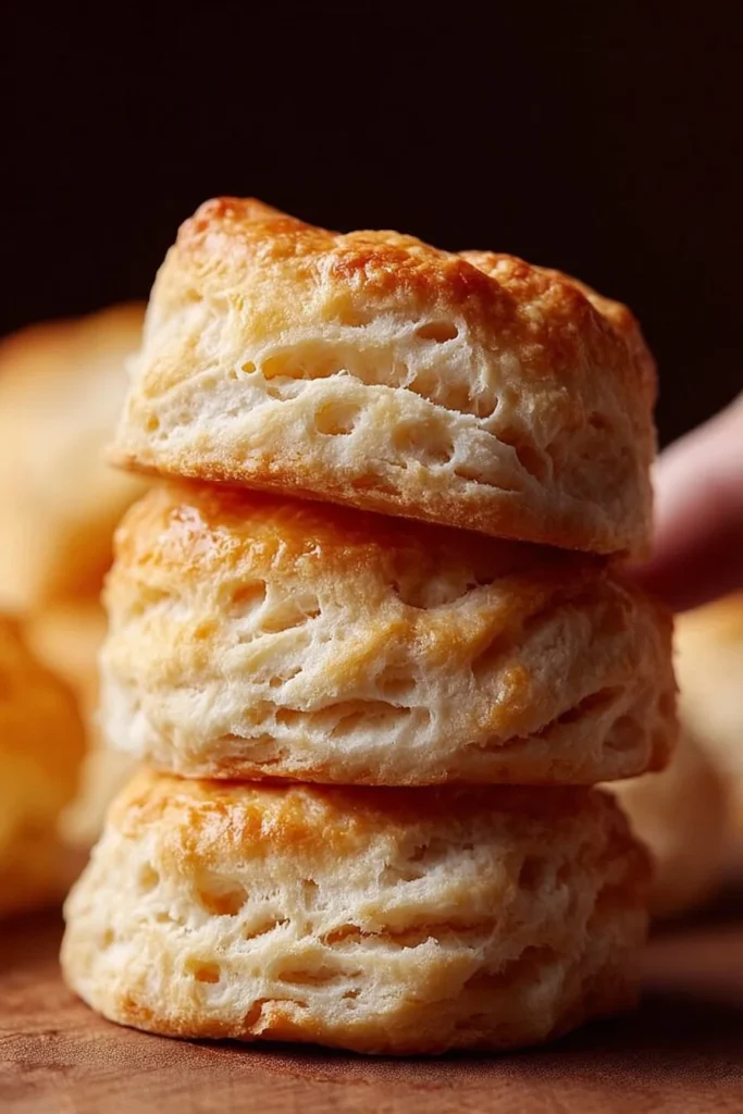 Freshly baked homemade biscuits served with butter and jam