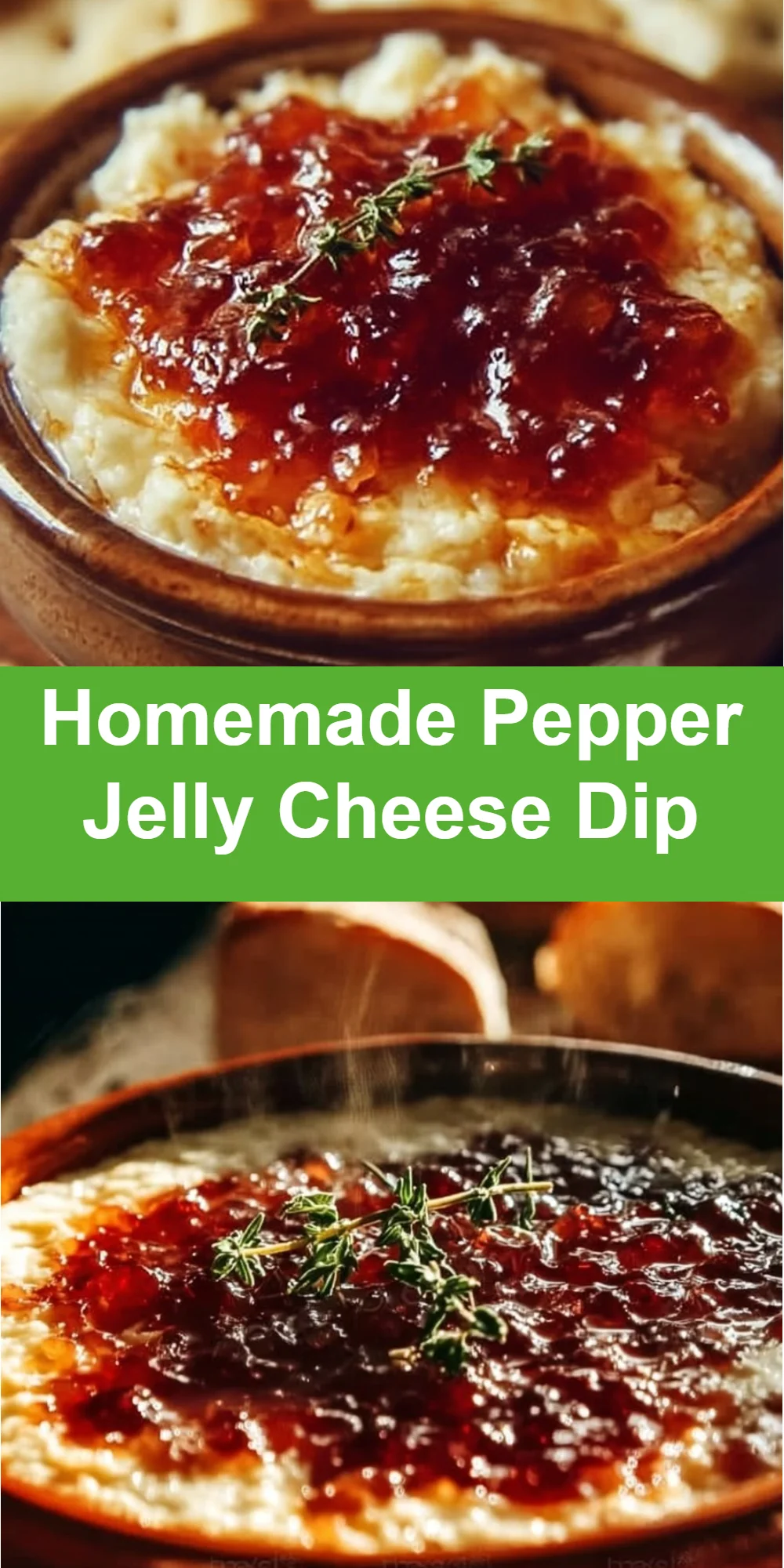 Homemade Pepper Jelly Cheese Dip