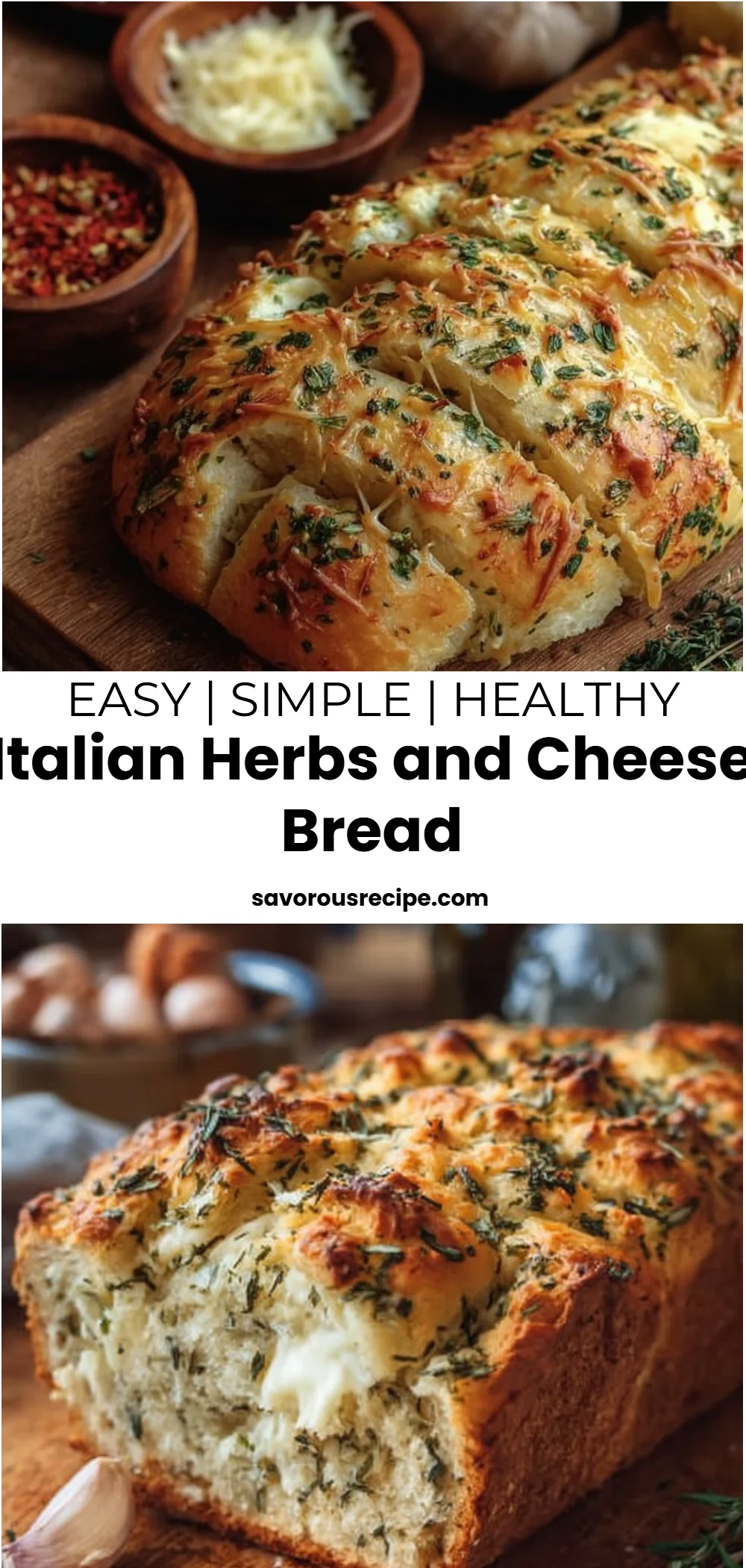 Italian Herbs and Cheese Bread