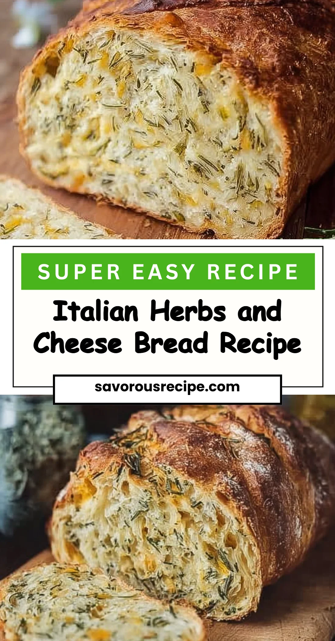 Italian Herbs and Cheese Bread Recipe